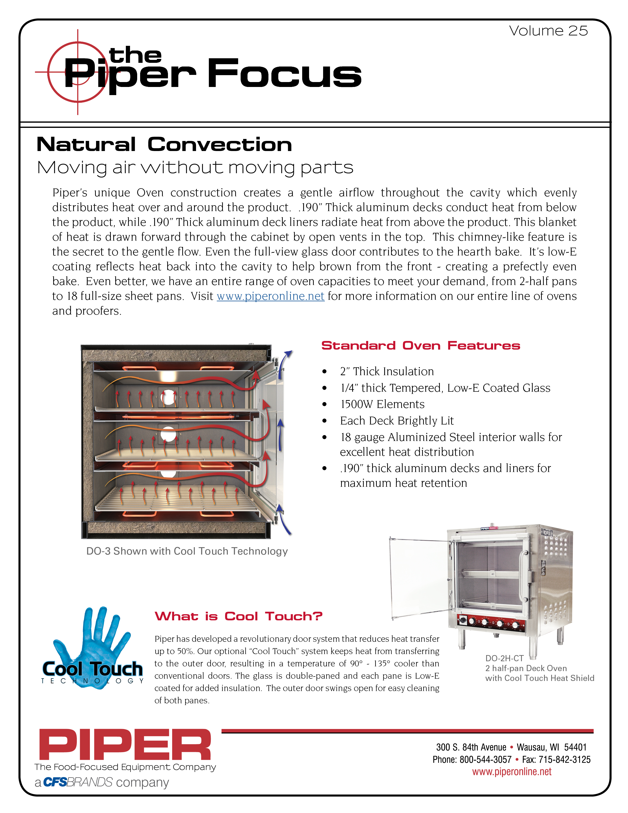 Piper Focus Vol.25 Natural Convection Oven
